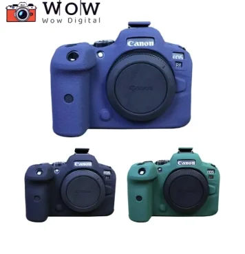 สําหรับ Canon EOS R6 Mark II 2 อุปกรณ์เสริมซิลิโคนป้องกันกรณีป้องกันฝุ่น Scratchproof กระเป๋ากล้อง R6 R6II