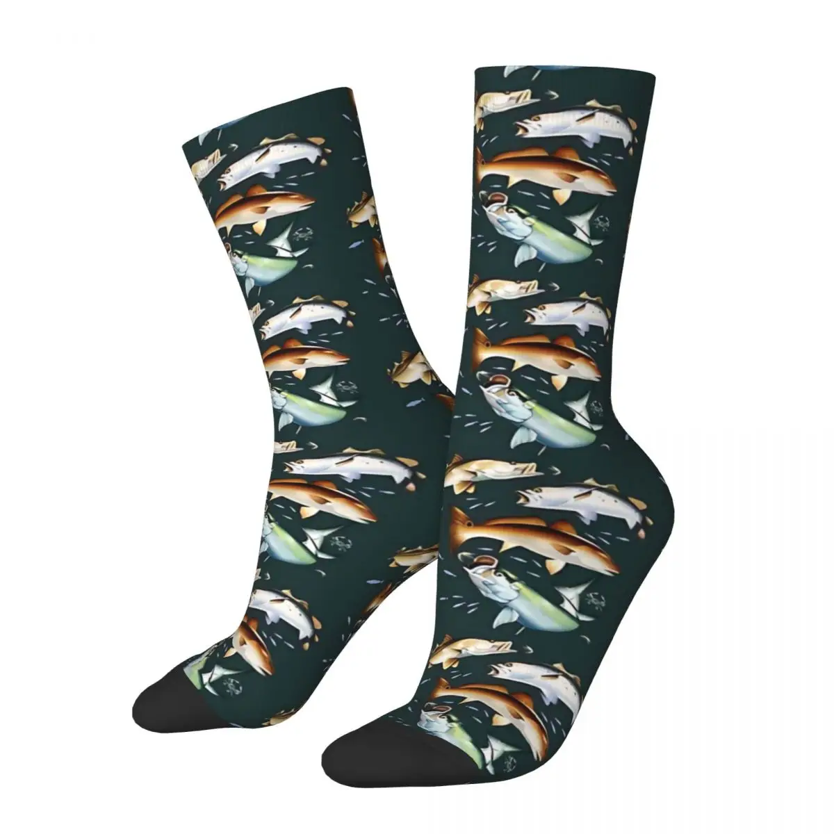 

Mary Tracy Fisherman Fishing Unisex Winter Socks Windproof Happy Socks Street Style Crazy Sock