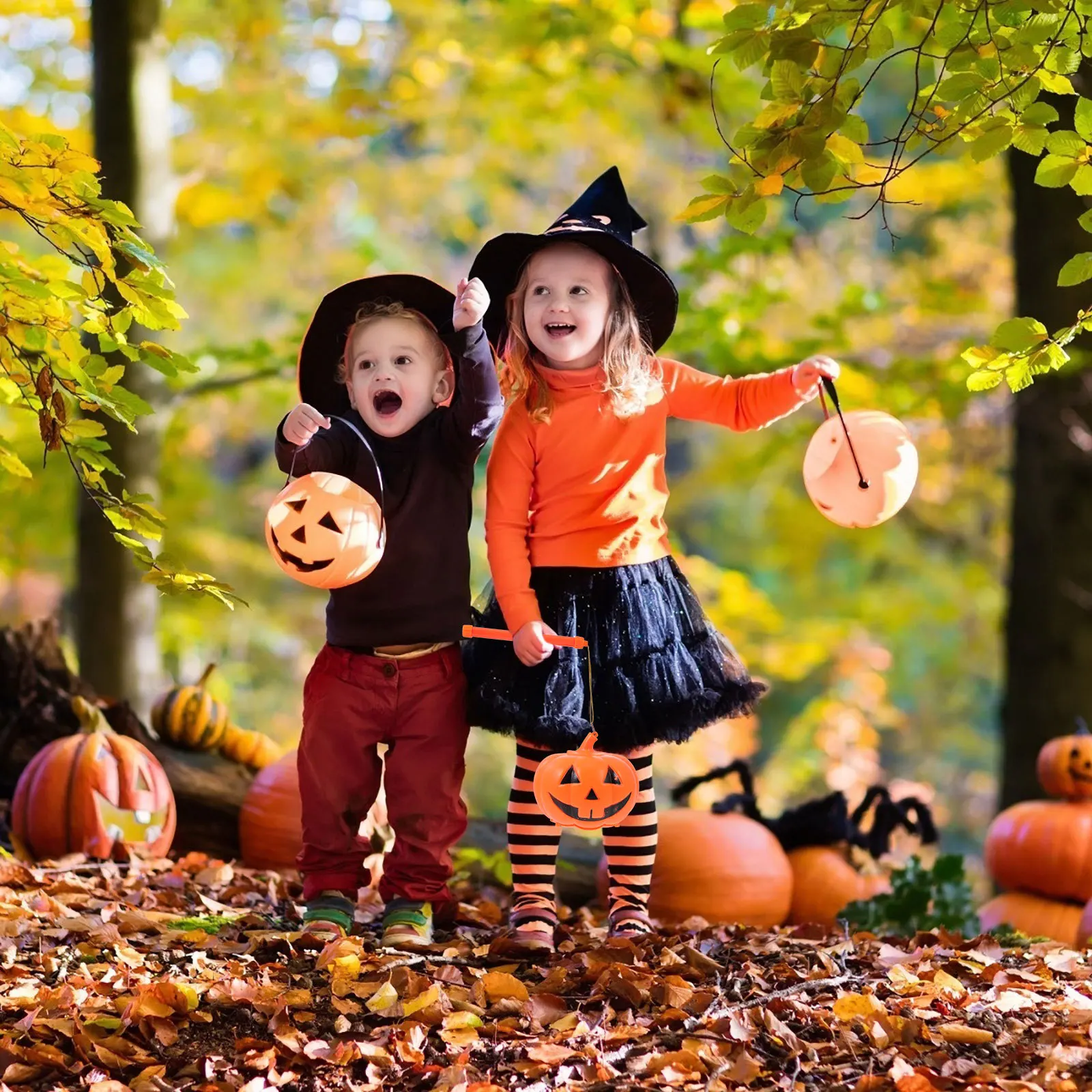

1pc Pumpkin Light Music Lamp Orange Halloween Decor For Home Office School Mall Coffee Shop Outdoor Indoor Party Ghost