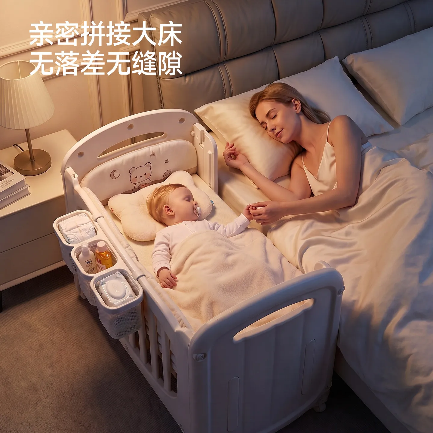 Bangbaozhi crib splicing movable small apartment special multi-functional portable baby confinement center for newborns