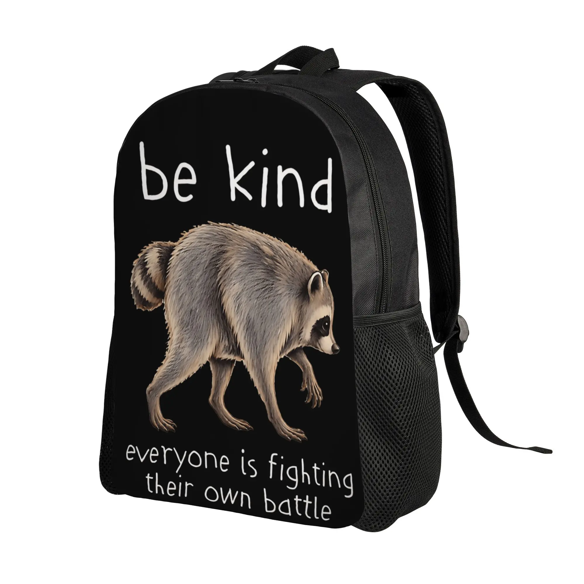 Viral Raccoon Meme Be Kind Jimothy Backpack  College Backpacks Women Men Casual High School Bags High Quality Pattern Rucksack