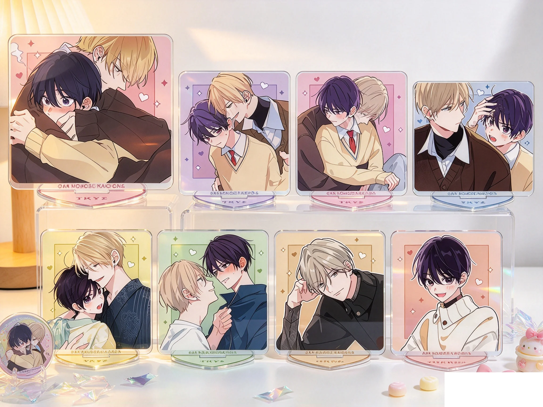10cm Anime I Want You To Love Me To The Inside. Desktop Decoration Game Collectible Ornament FUNNY Acrylic Stand Modlel Keychain