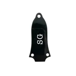 【Made in Korea】1 Piece SG Guitar Trussrod Cover Epi Original Black Color Plastic Standard Screw Size and Distance