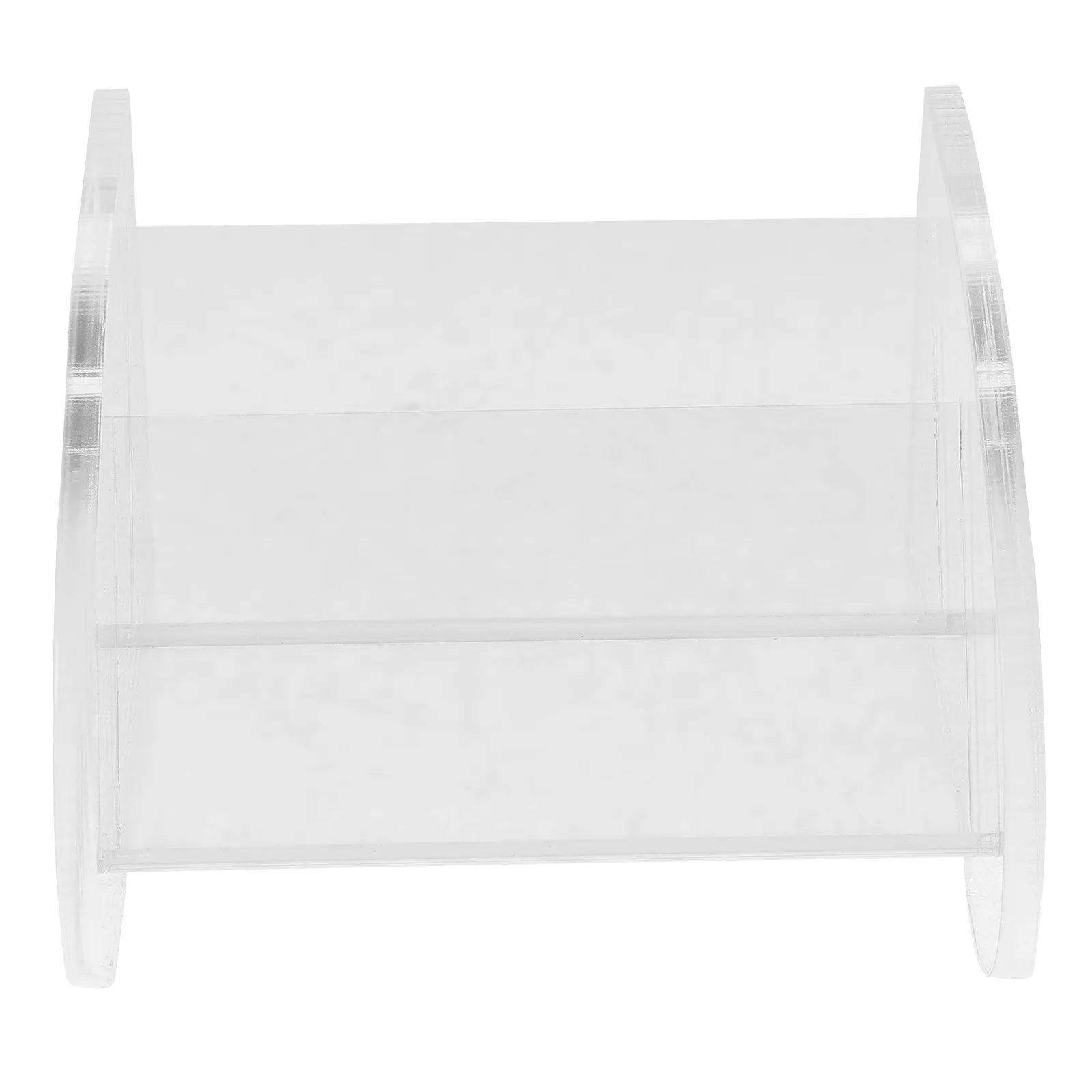 Crystal Clear Acrylic Card Holder for Business Cards Desktop Display Stand and Organizer Name Card Rack Table Use