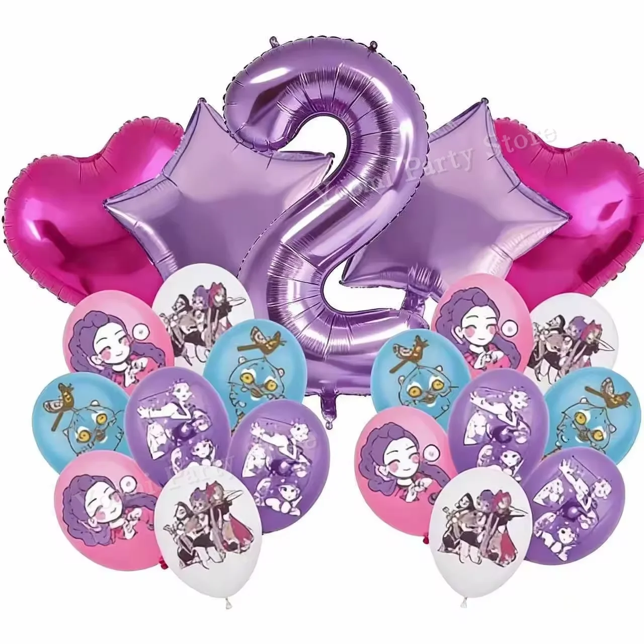 Geburtstagsparty-Dekorationsset Cartoon-Film-Mädchen Motiv Teller Becher Servietten Luftballons Baby-Shower-Party Geschenk