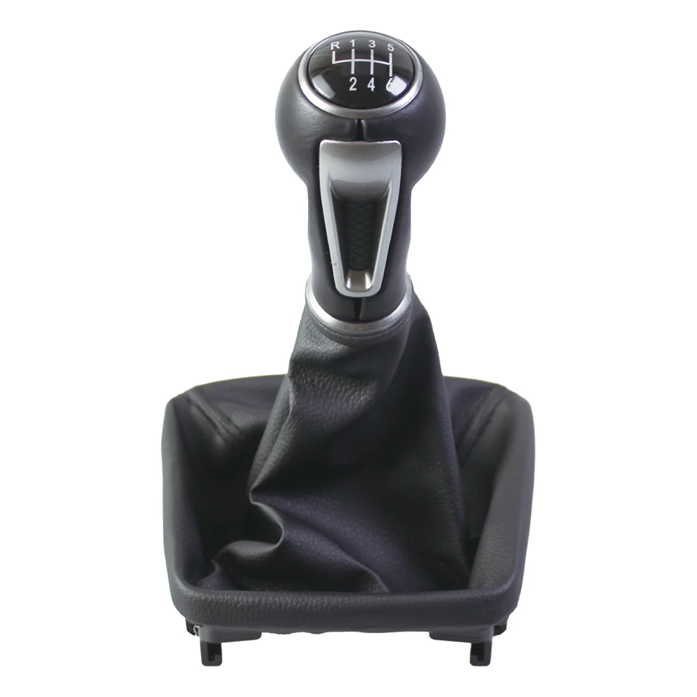  ﻿ 5-6-Gang-Schaltknauf für SEAT IBIZA IV (6J) 2009 2010 2011 2012-2017 mit Schaltsack-Lederbezug Zubehör – Detail 5