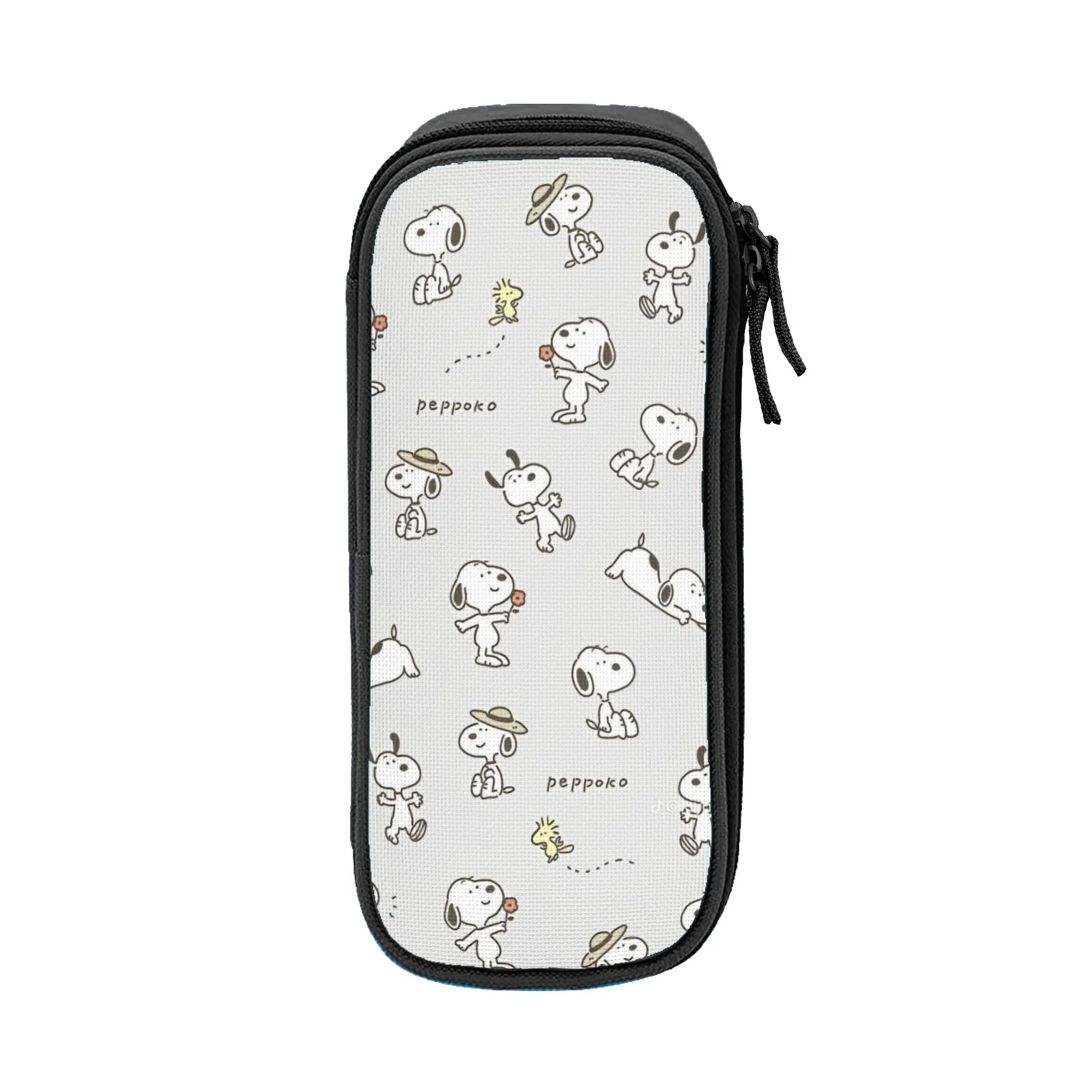 

Snoopys cartoon dog Pen Box Double Layer Large Capacity Office Accessories Pencil Case Stationery Perfect Gifts
