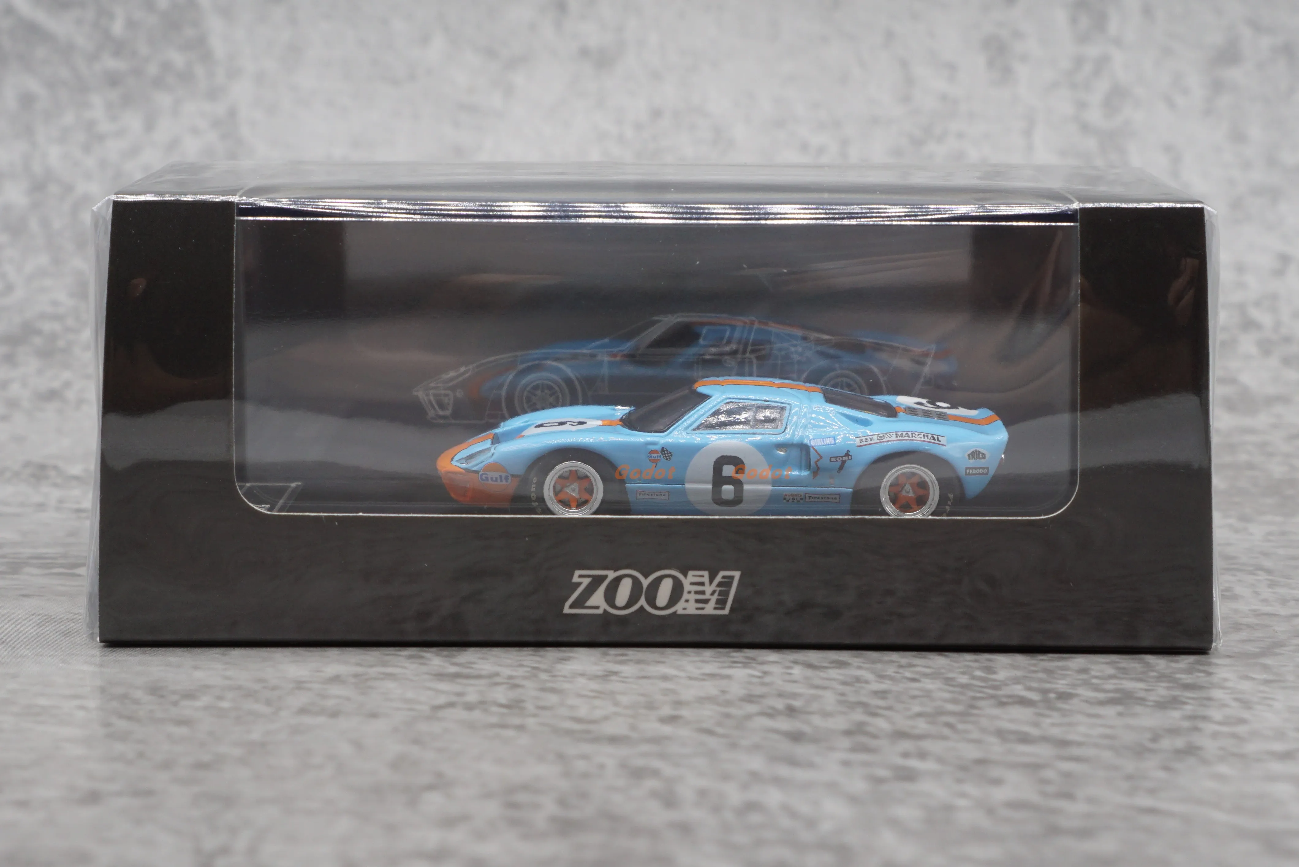 zoom  1/64 Ford GT40 Mk1  Gulfalloy car model toy