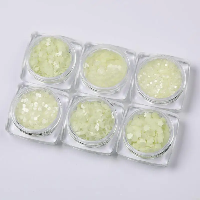 400A Noctilucent Chunky Glitter for Resin Art Stickers Ultra-thin