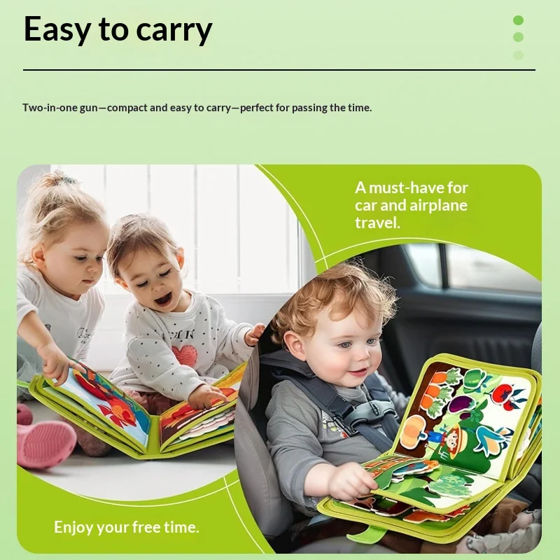 New Early Education Schoolbag Safe Felt Interactive Busy Board Alphabet Educational Toy Felt Alphabet Learning Boa Acg Toy Gift gallery 2