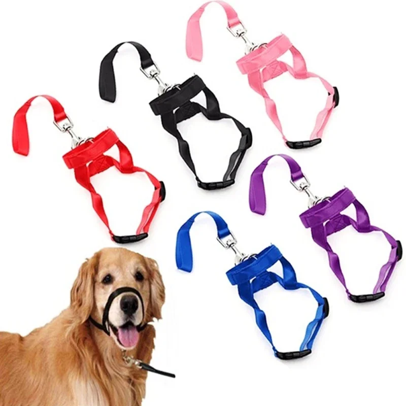 Pet Gentle Leader No Pain No Pull Control Training Leash Adjustable Harness Nose Reign Nylon Dog Head Collar Dog Training Halte