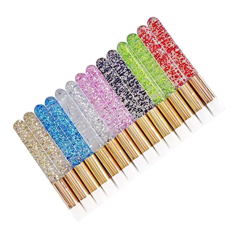 30/50/100pcs  Glitter Lash Shampoo Brushes Nose Pore Cleansing Makeup Tools Eyelash Cleaning Brushes for Eyelash Extensions