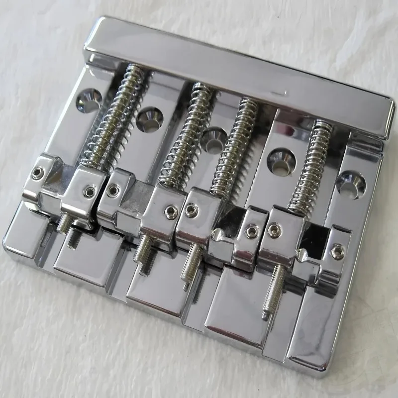 Fanta HiMass Bass Bridge - 4-String Professional Draw Plate Assembly for Bass Instrument Modification