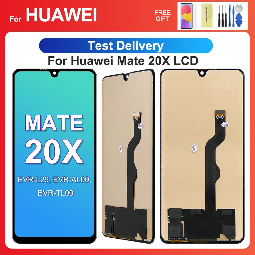 For HUAWEI Mate 20X 7.2\'\'For  Mate 20 X EVR-L29 AL00 TL00 LCD Display Touch Screen Digitizer Assembly Replacement