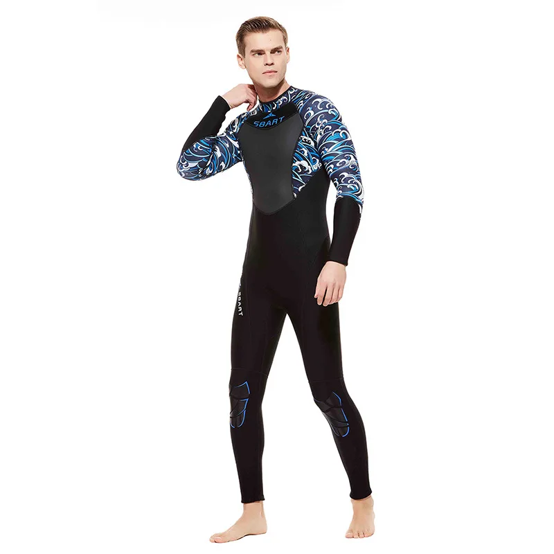 Sbart Full Body 3Mm Mannelijke Vrouwelijke Wetsuit Neopreen Nylon Scuba Dive Print Een Stuk Zon Bescherming Dikker Duiken pak Voor Snorkel