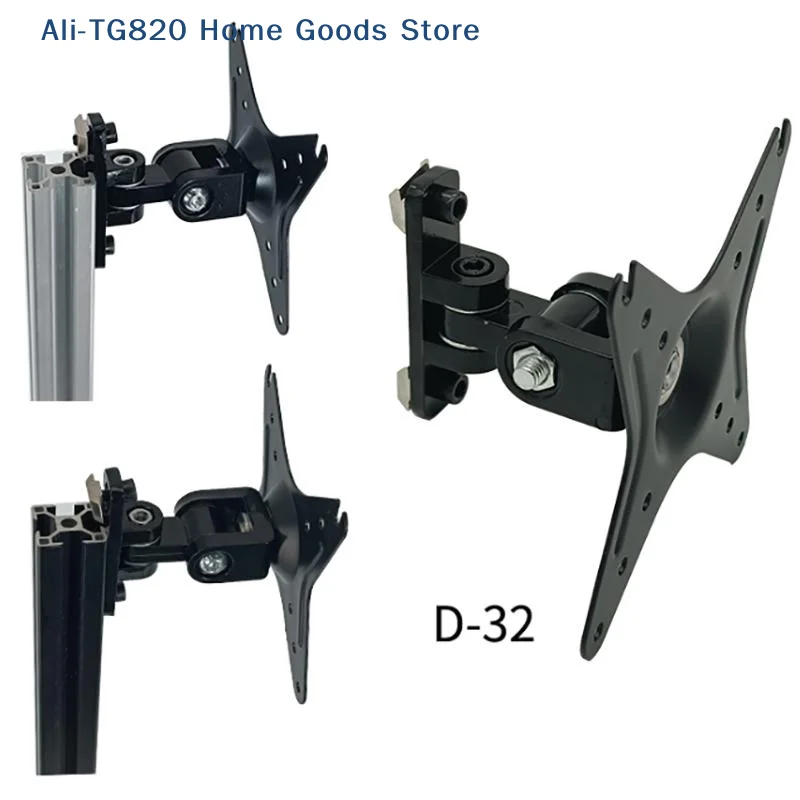 

[TG820]Wall Mount Monitor Bracket Button Box VESA Mount 100 Mm 75mm 50mm 2 Axis Adjustable Button Box Mounting Sim Rig Upgrade