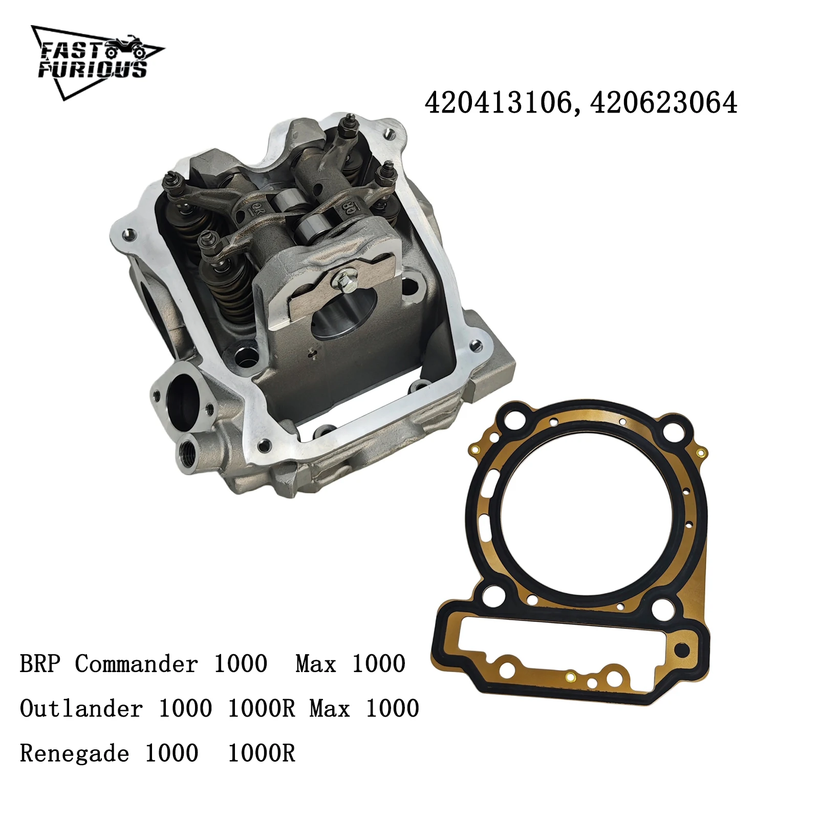 

Cylinder Head Assy For Commander Renegade OUTLANDER Maverick 1000 TRAXTER HD5 HD10 Outlander 450 ODES 1000 420623064 420413106