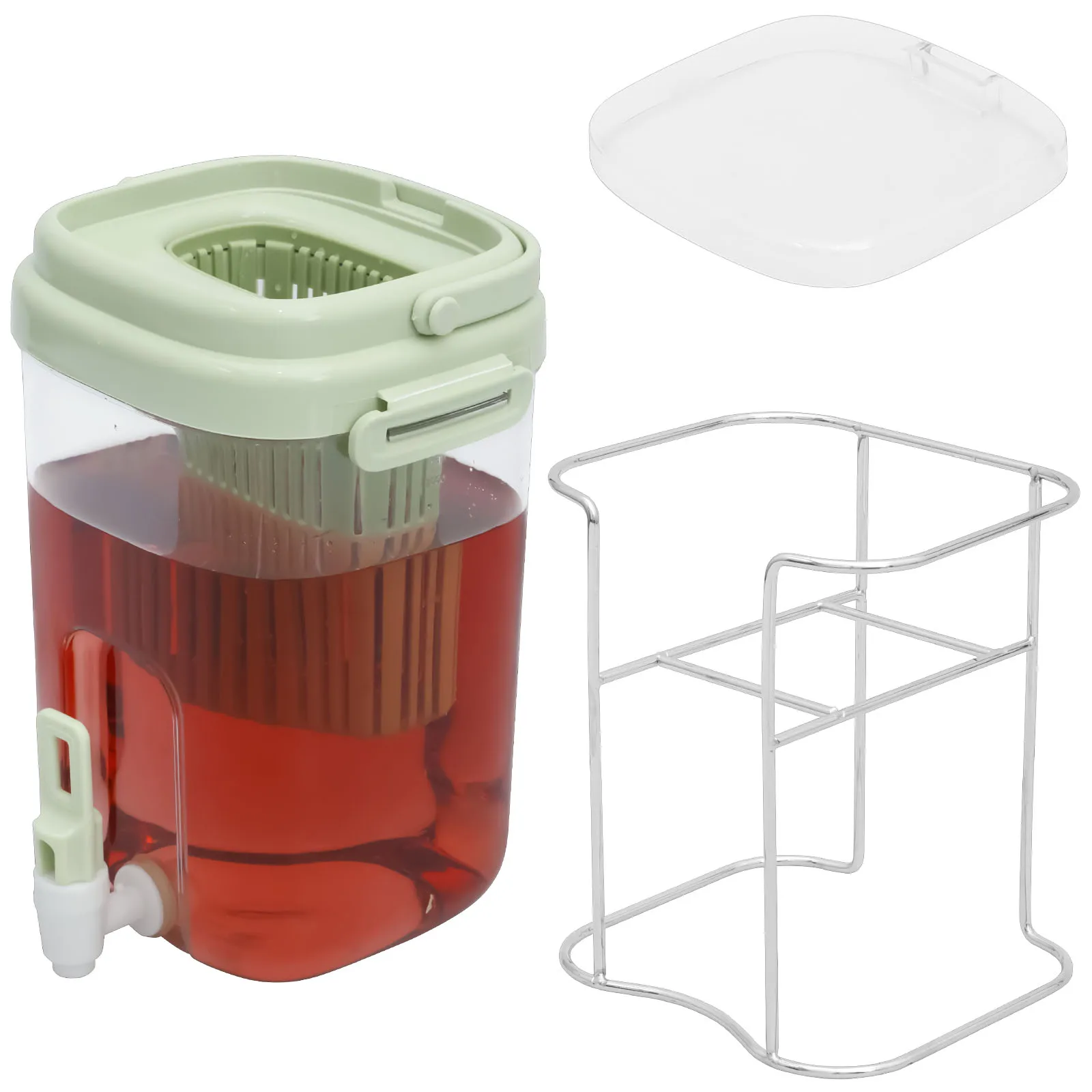 

Large Capacity Cold Water Pitcher Cold Kettle with Faucet Iced Beverage Dispenser Refrigerator and Spigot Drinks Dispenser