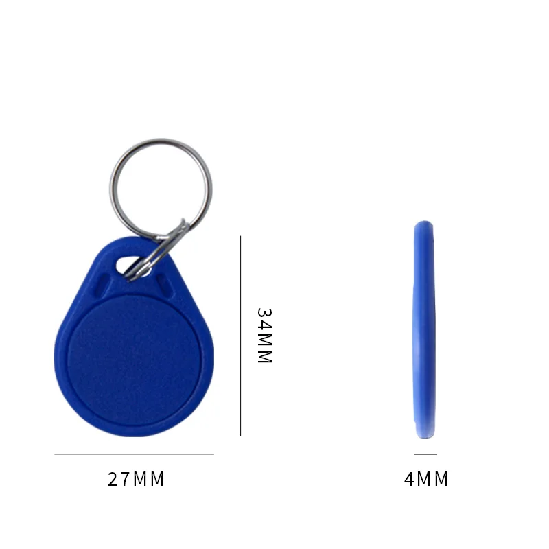 Contrôle d'accès impression personnalisée ABS RFID porte-clés carte IC 13.56Mhz classique 1k hôtel serrure de porte RFID porte-clés étiquette