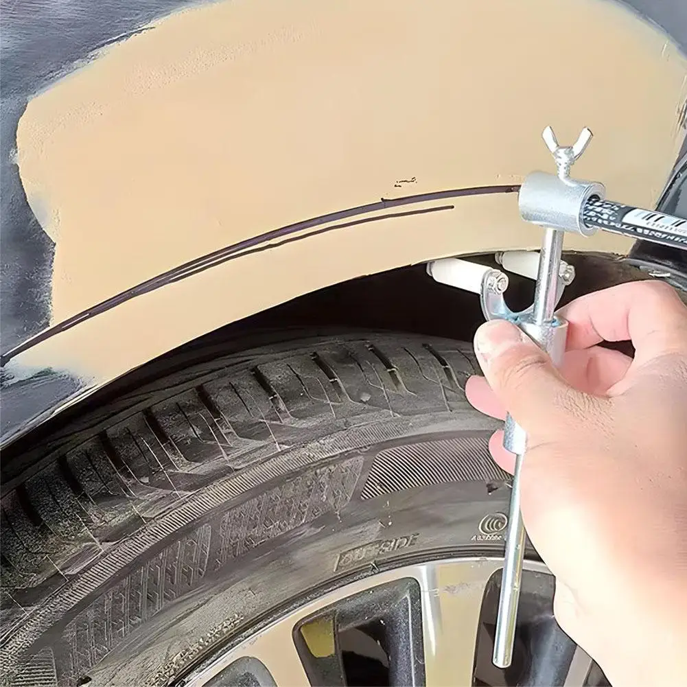 Auto Rad Augenbraue Parallel Reißnadel Körper Linie Markierung Werkzeuge Auto Radlauf Parallel Reißnadel für Auto Dent Reparatur Auto Markierung Werkzeug