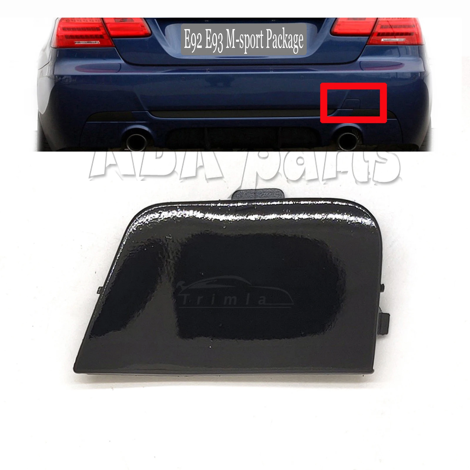 Fit 07-13 BMW3 E92 Coupe E93 Cabriolet M-SPORT 316i 320i 325d 328i 328xi 330i 335xi 330xi Rear Tow Cover