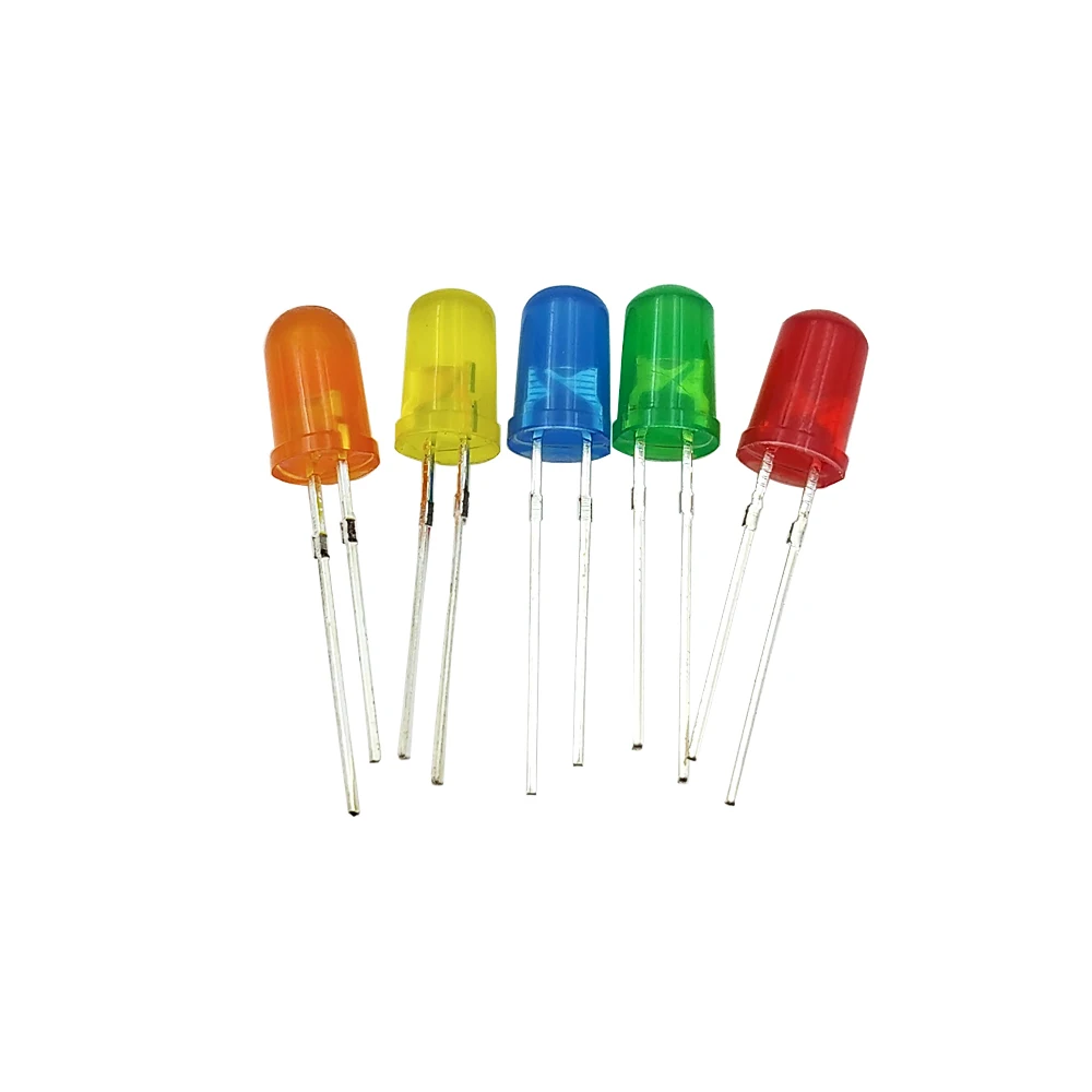 100PCS F3/F5 LED Light Emitting Tube Color Bead Diode Pre wired Soldered Bulb/Red/Blue/Green/Orange/Yellow 5mm/3mm Lamp Cap