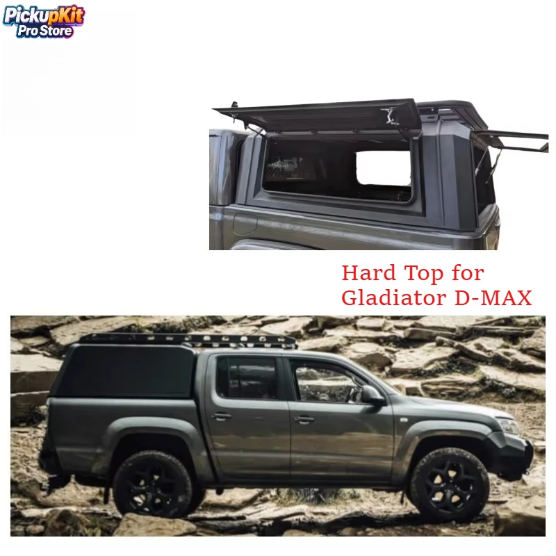 

Стальной кунг для пикапа 4x4 с наружными ящиками для инструментов, совместимый с Gladiator D-MAX