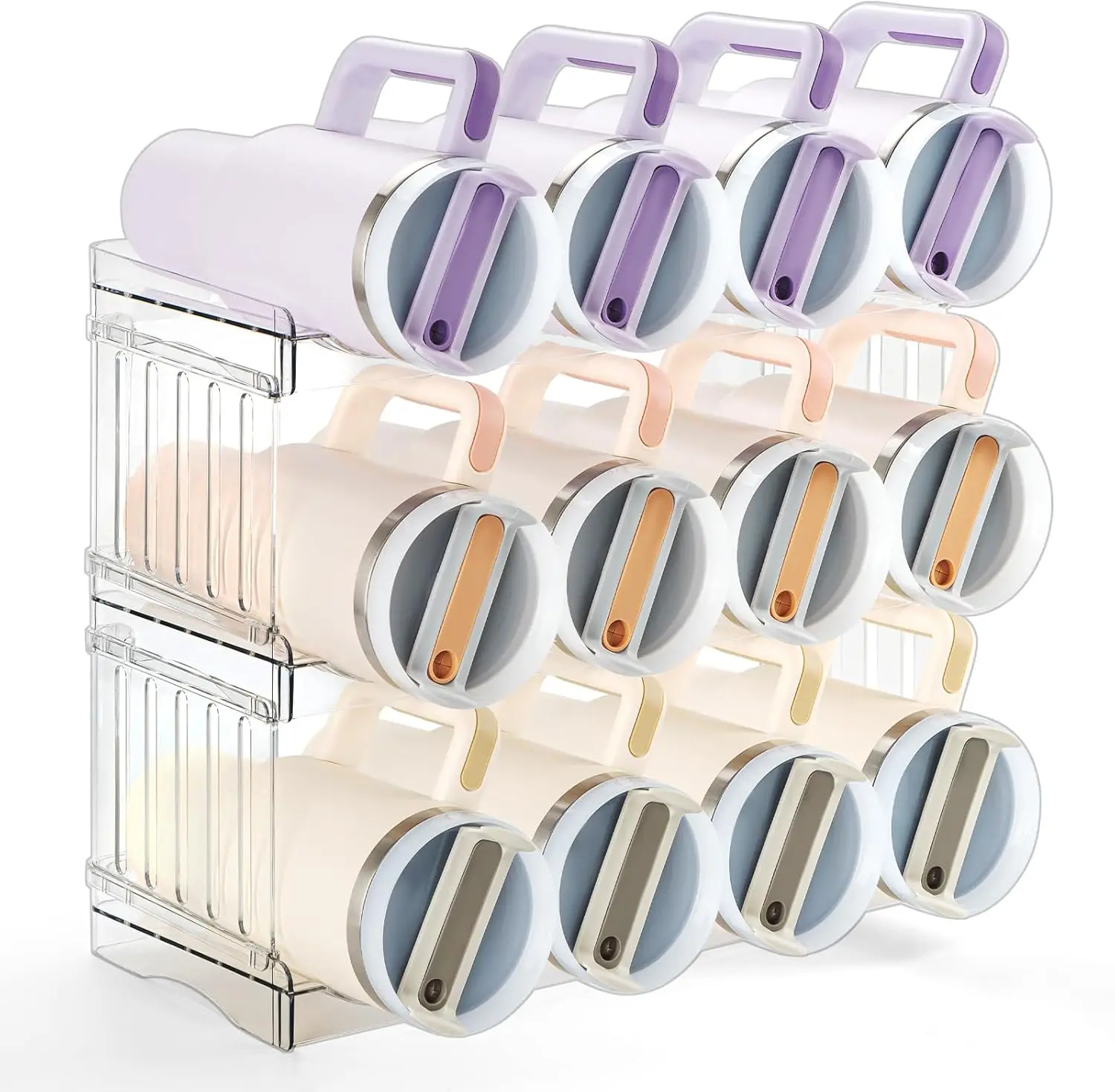 

Органайзер для бутылок и стаканов большой вместимости, штабелируемый, вмещает 12 бутылок