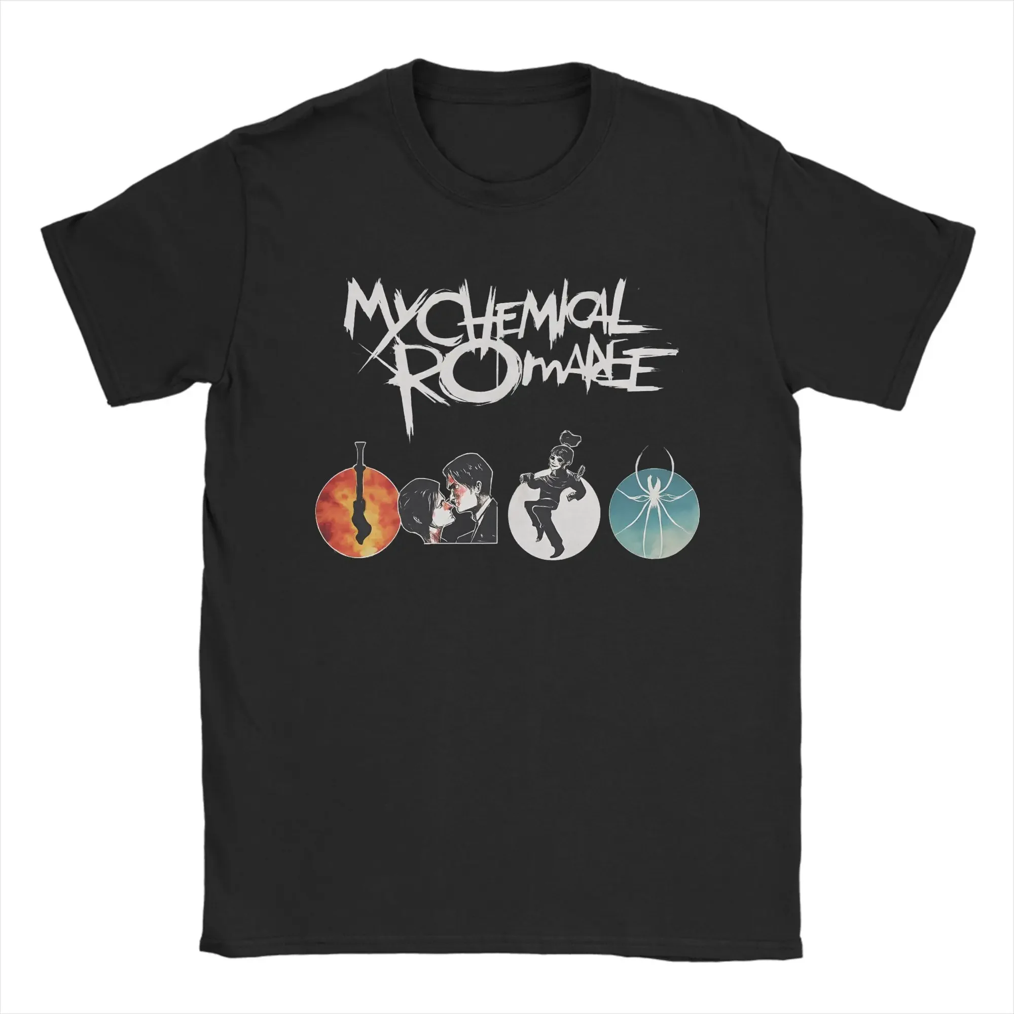 My Chemical Romance Rock Music T Shirt Summer Harajuku T Shirts Man Pure Cotton O-Neck Oversized Clothing Short Sleeve Tshirt