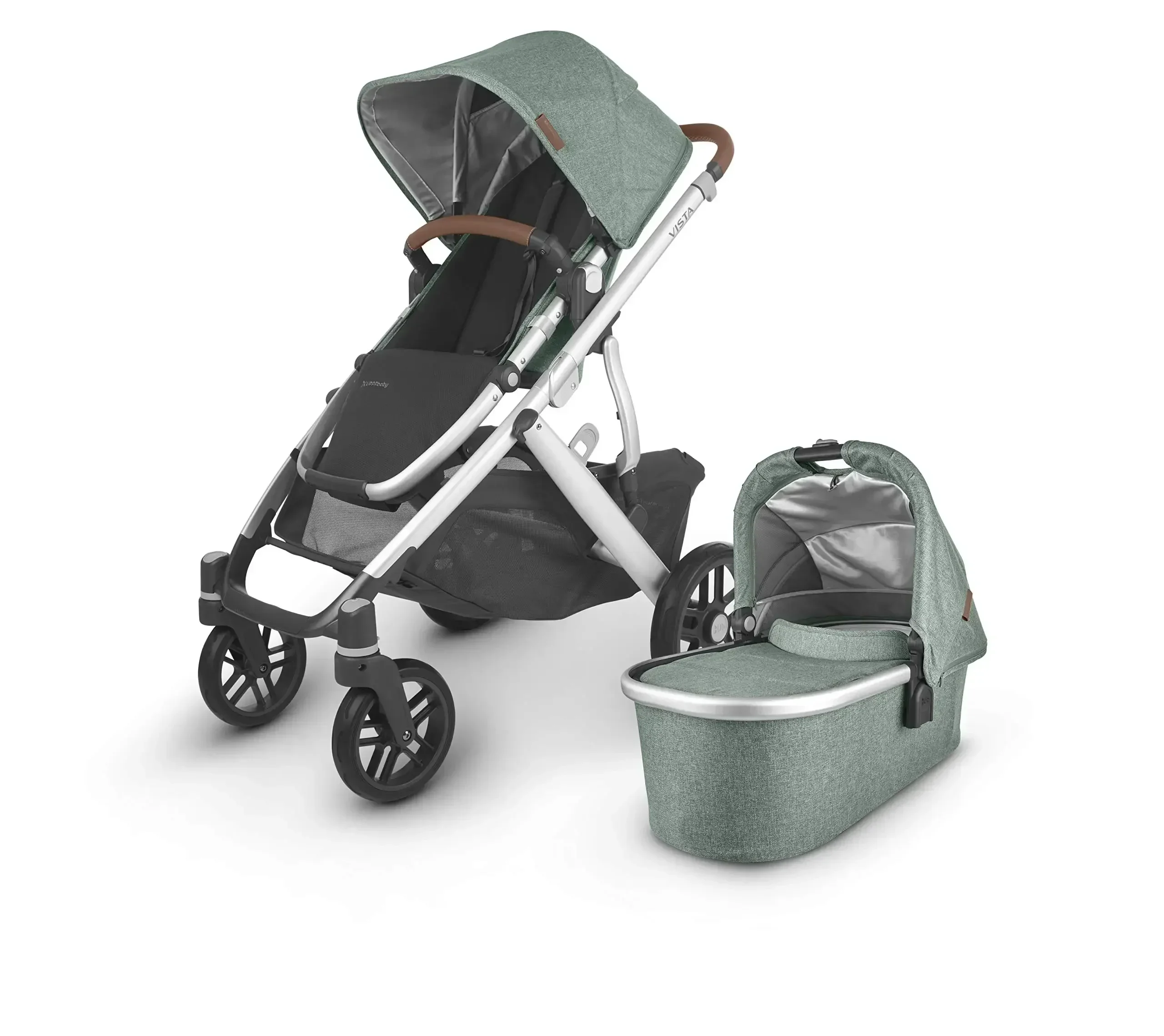 Diskon musim panas 50% UPPAbaby VISTAS V2 kereta bayi Emmett hijau Melange