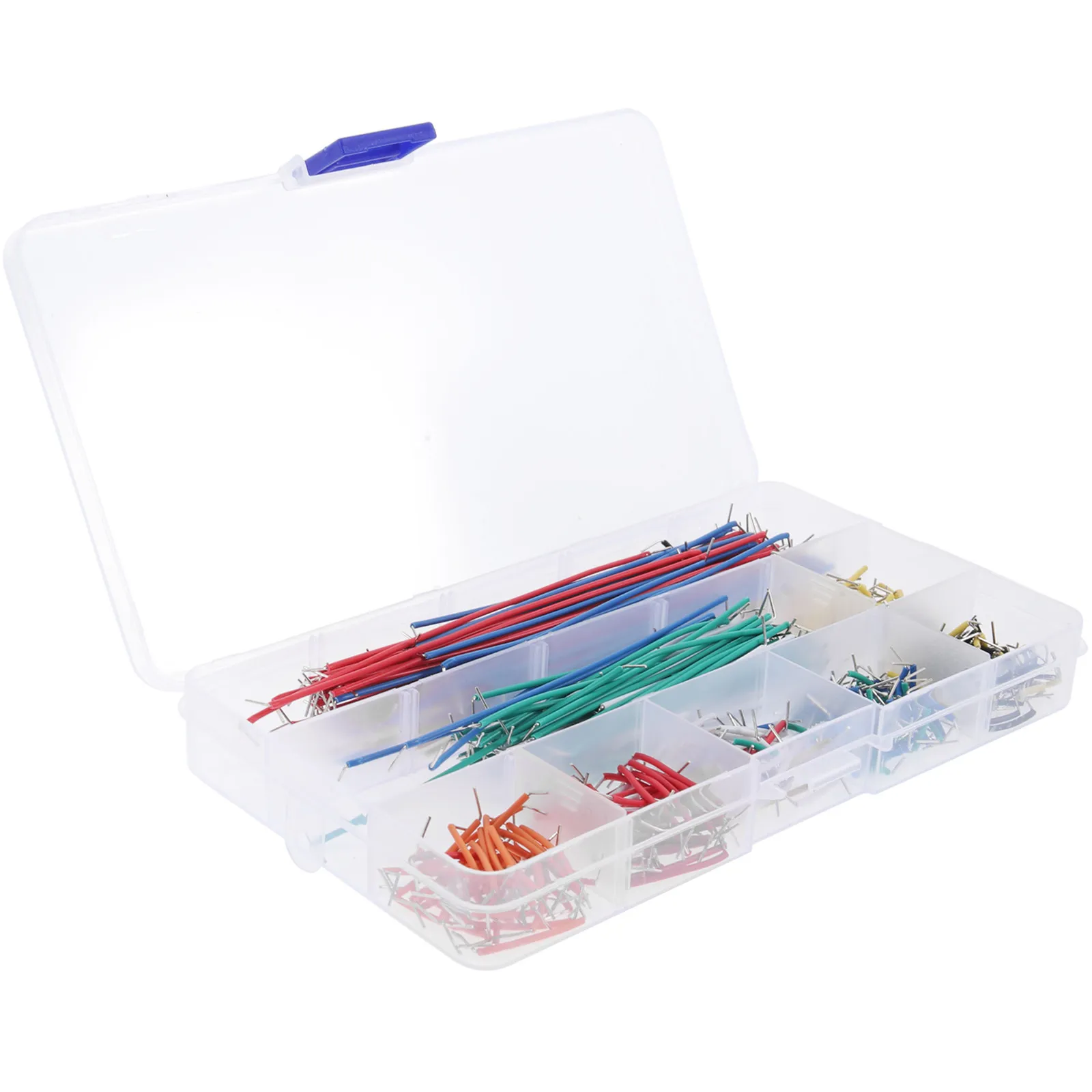 

Набор из 560 шт. соединительных проводов для макетных плат, 14 различных длины, в коробке для хранения, беспаечные кабели для прототипирования