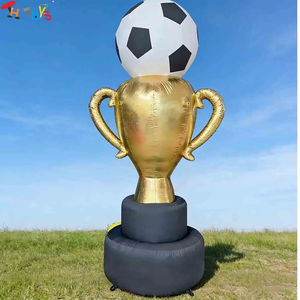 

Быстрая доставка, гигантский надувной трофей, модель футбольного тематического надувного воздушного шара для рекламного украшения