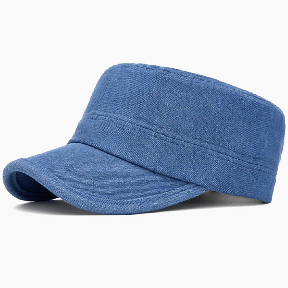 HT5133 Einfarbige Baseballkappe 2026 Neue Flache Armeekappe für Männer und Frauen Verstellbare Snapback-Kappe Unisex Ganzjahres-Baseballmütze – Detail 9