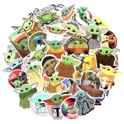 50pcs Mandalorian Yoda Baby Graffiti Sticker Water Cup Suitcase Laptop Mobile Phone Stationery Decorative Sticker