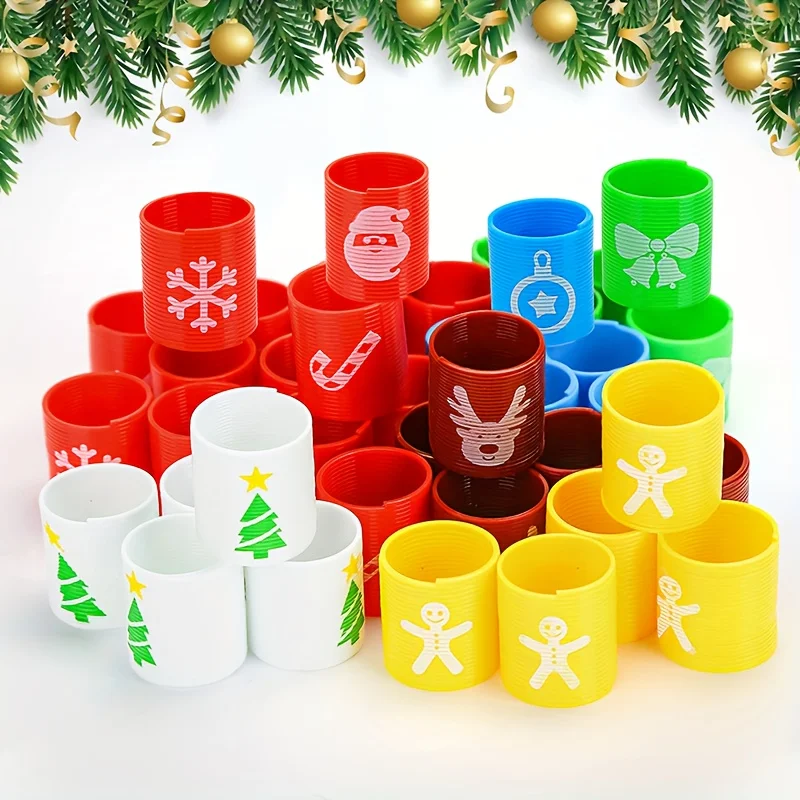 10/30Pc Santa Claus Reindeer Magic Spring Gift Kid Birthday Party Favors Goodie Bag Pinata Fillers Christmas New Year Party Gift