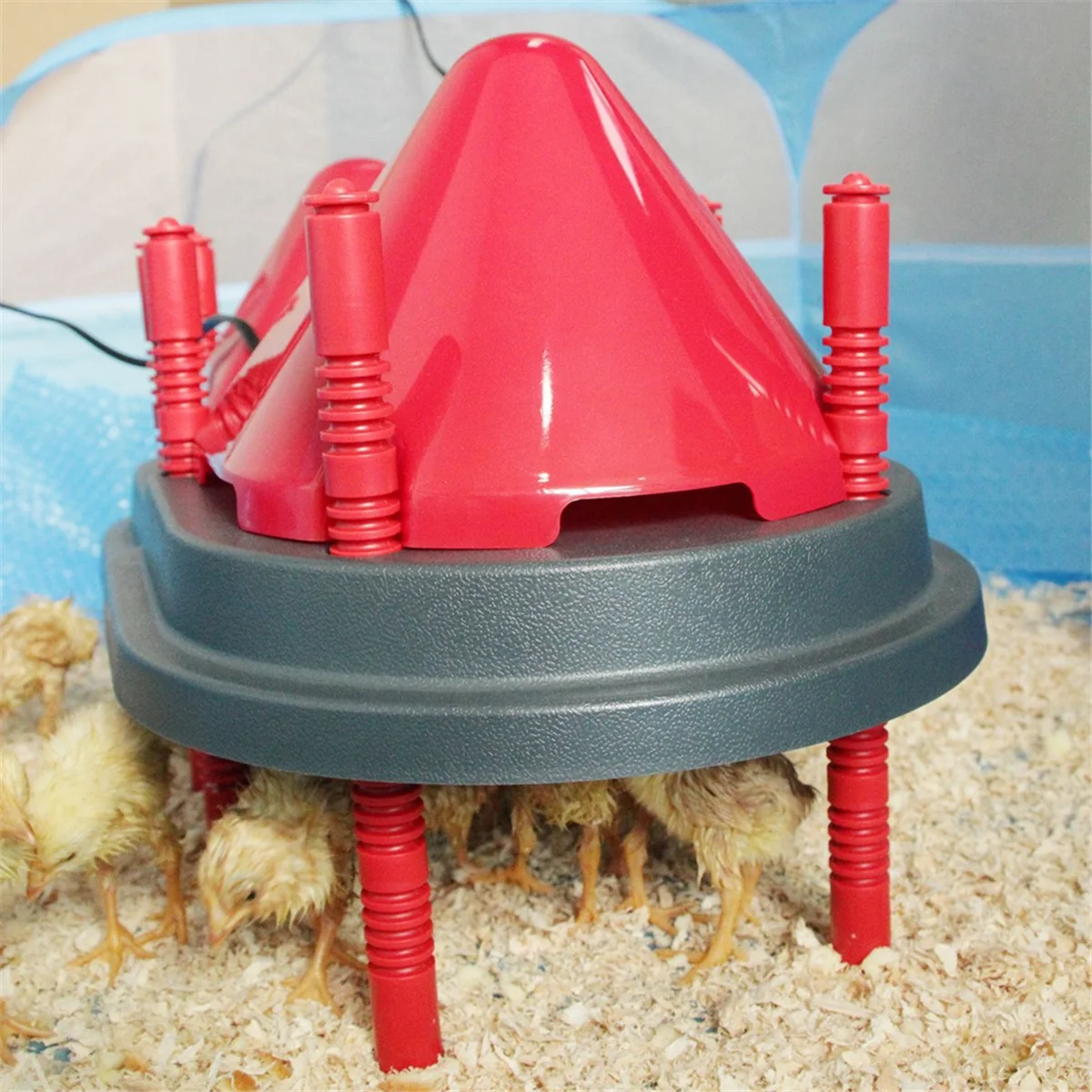 Brooder Heater for Chicks with Anti Roost Cone, Chick Brooder Heating Plate with Adjustable Heights