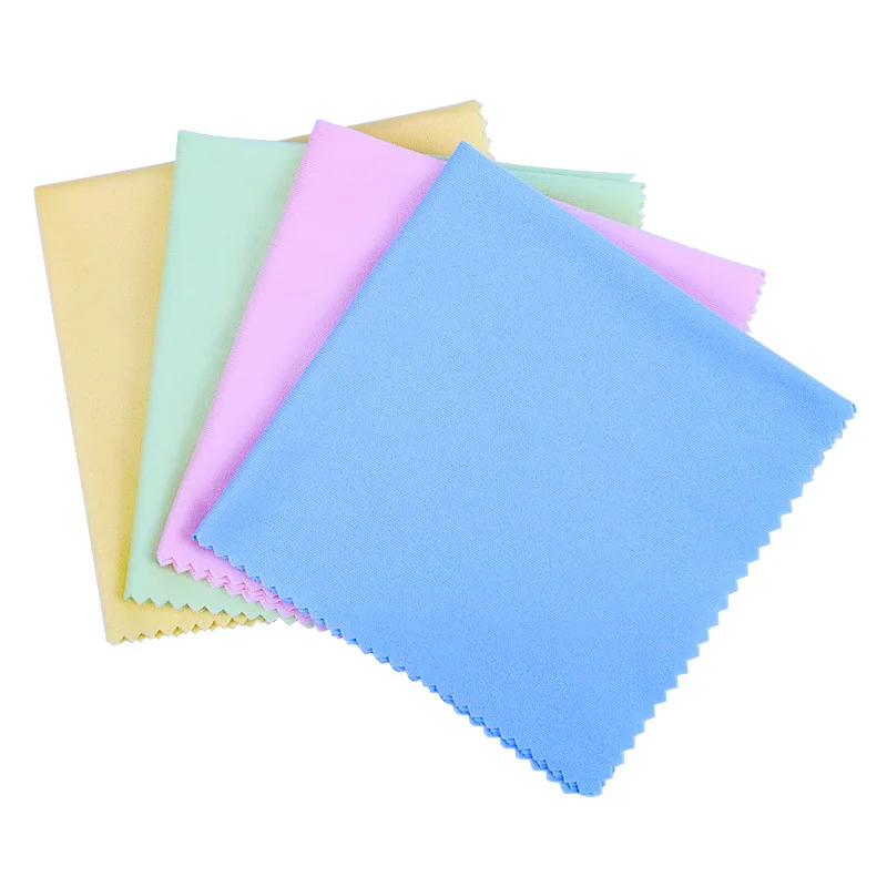 Microfiber Cleaning Polishing Polish Cloth 4 Colors Universal for Musical Instrument Guitar Violin Piano Clarinet