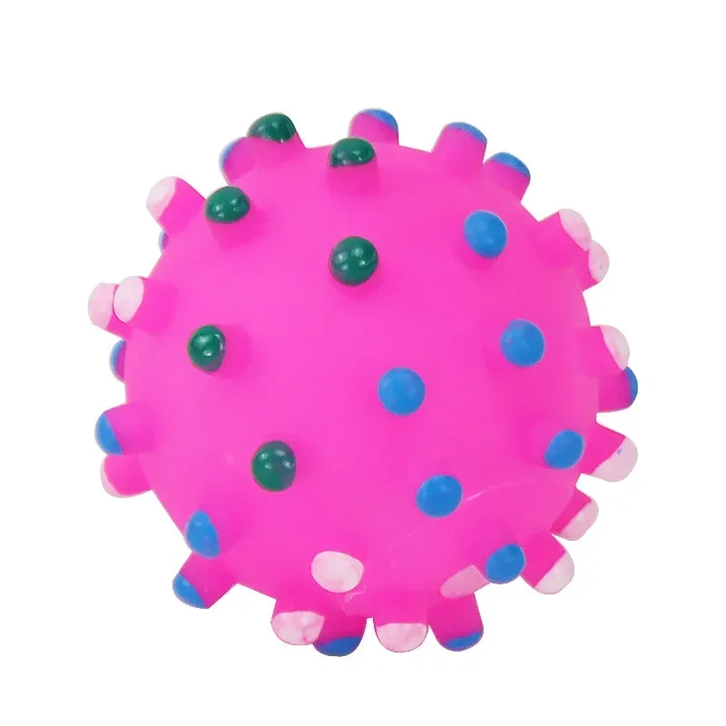 Pet Toys Spike Ball Sound Toy Dogs Molar Teeth Cleaning Small Ball Bite-Resistant Toys Puppy Toy Dog Chew Funny Toys