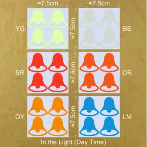 Selamat Natal Dekorasi Bel Pintu Stiker Bercahaya Sakelar Dinding Vinil Dekorasi Stiker Bercahaya Lampu Malam Stiker Bel Pintu Tanda 8 stiker pintu natal penjualan terbaik - №