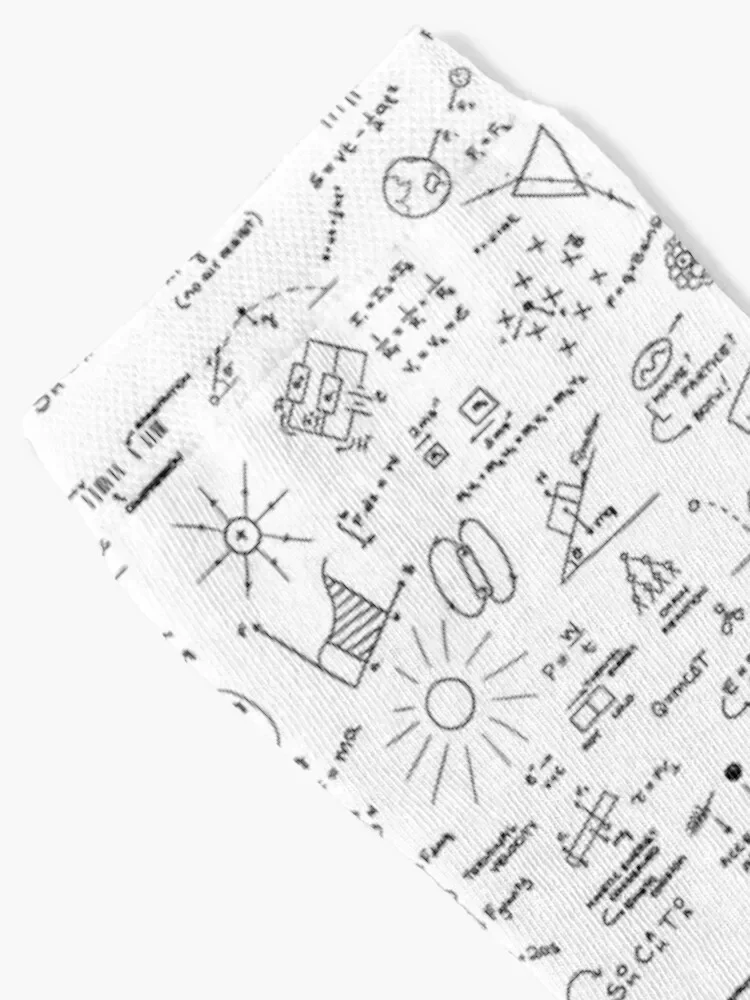 Physics diagrams, equations and doodles Socks tennis hip hop funny gift Hiking boots Boy Child Socks Women's