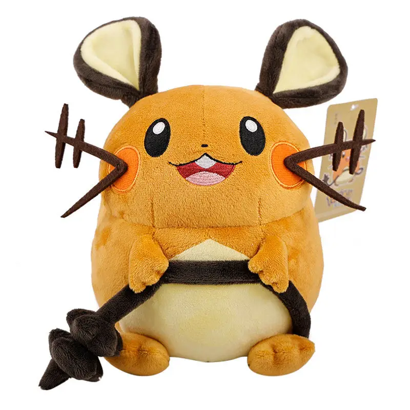 Peluche Original de Pokémon Dedenne, Juguete de Peluche Suave, Regalo de Cumpleaños y Navidad para Niños, Decoración para el Hogar, Colección