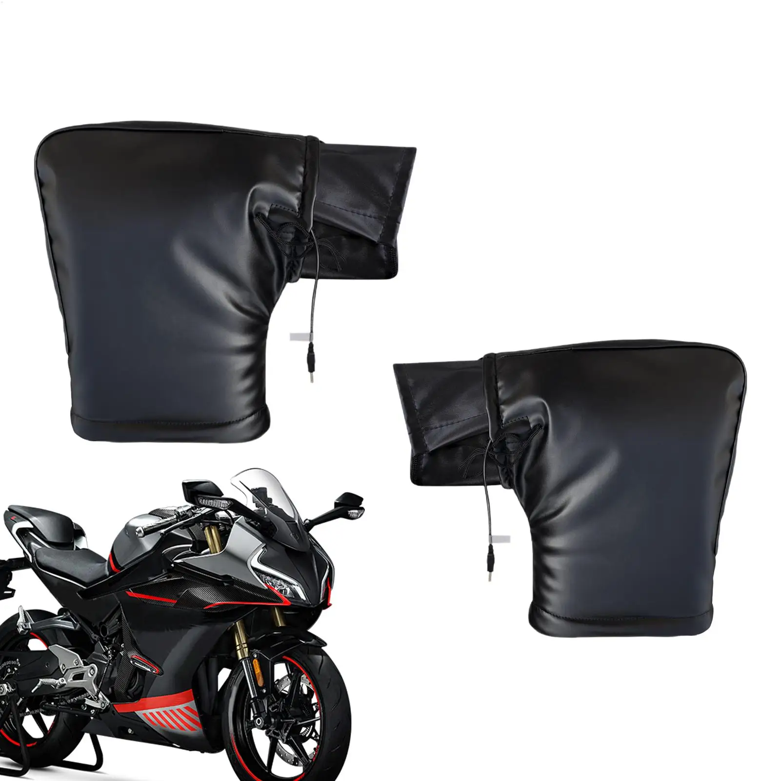 

Мотоциклетные перчатки с подогревом на руль, грелка для рук, термочехол, грелки на руль мотоцикла, варежки для скутеров, квадроциклов, снегоходов