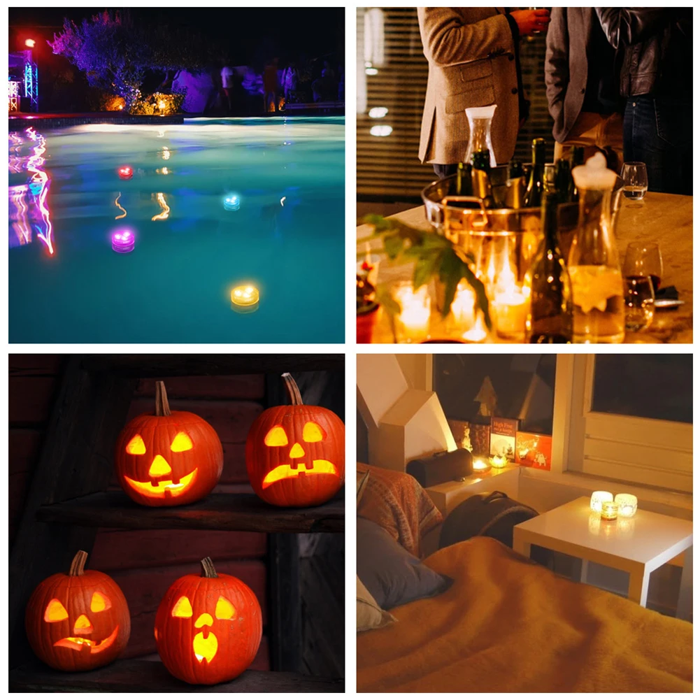 Lampe LED Ronde avec Télécommande pour Changement de Documents, Lumière d'Aquarium, Précieux Poisson SubSN