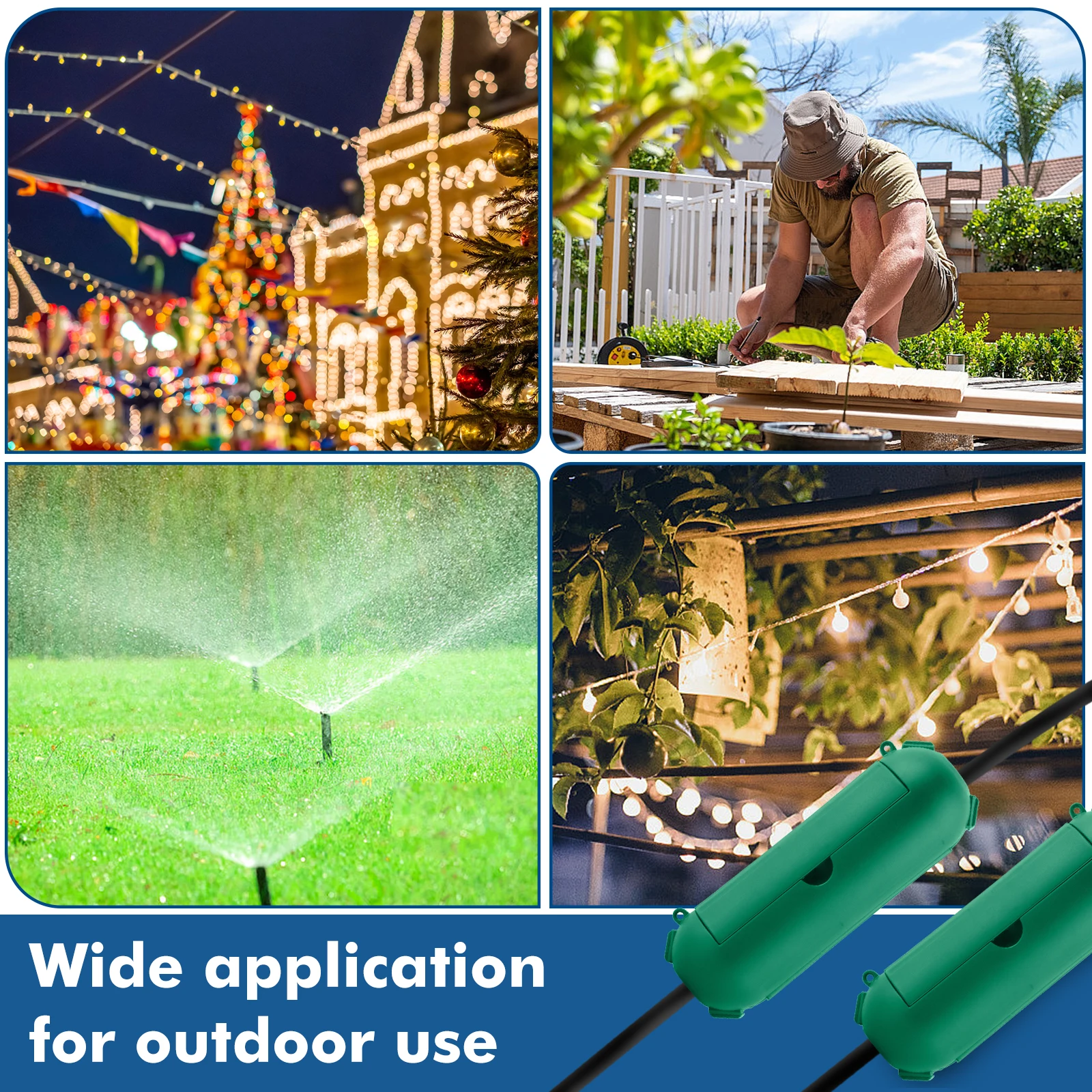 

IP54 Водонепроницаемый наружный удлинитель, мини-защита для уличной электрической коробки для наружных удлинителей, садовые таймеры