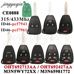 315/433Mhz ID46 Remote Car Key Entry Transmitter for Dodge RAM JEEP Commander Compass Grand Cherokee Liberty Wrangler Chrysler