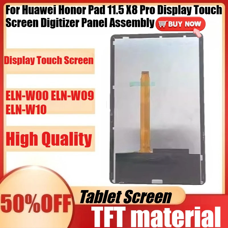 

Новый TFT LCD-дисплей без рамки ELN-W00 ELN-W09 ELN-W10 для Huawei Honor Pad 11.5 X8 Pro в сборе с сенсорным экраном и дигитайзером