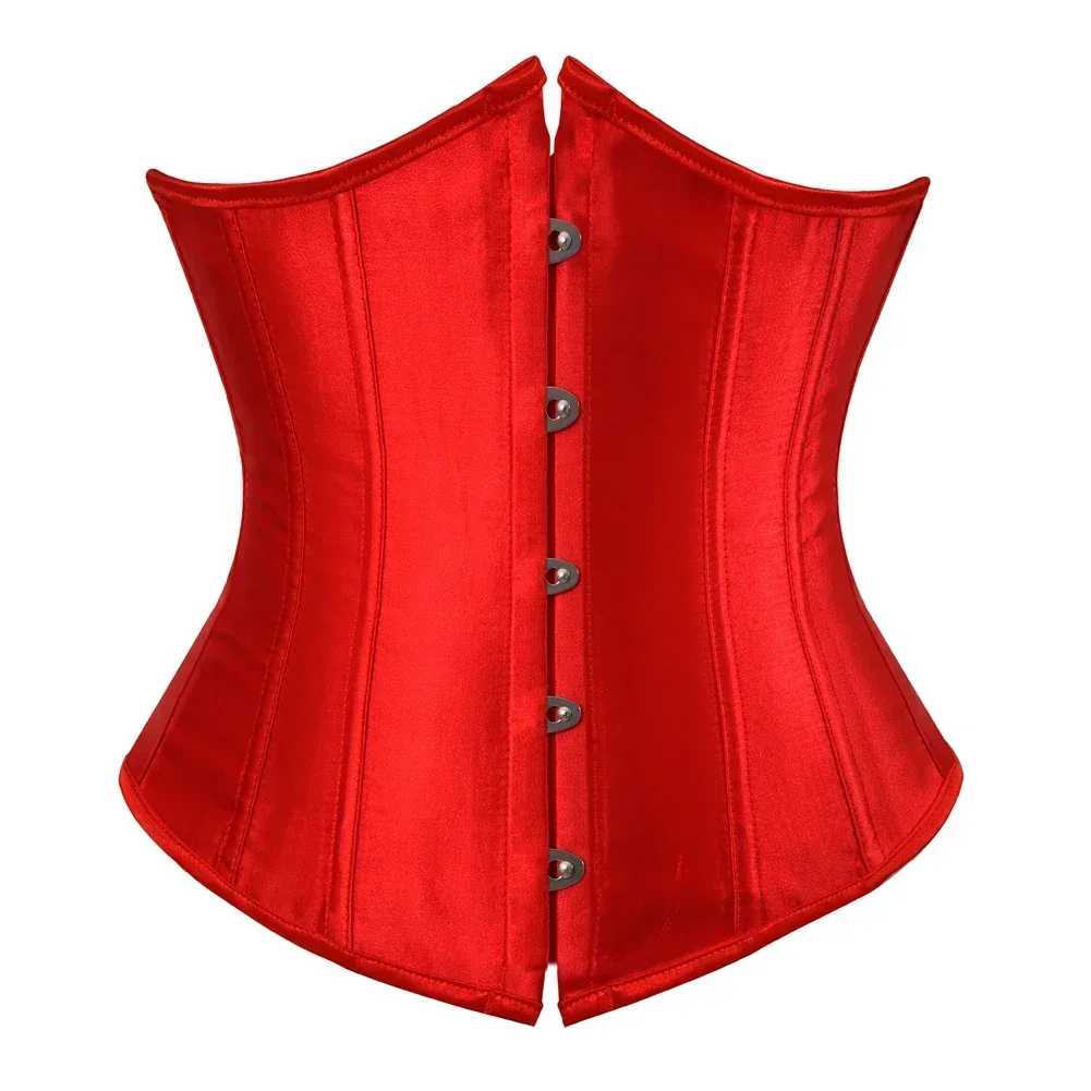 Corset Tops for Women Lace Up Bustier Waist Trainer Underbust Vintage Valentines Corsets Renaissance Steampunk Halloween Costume