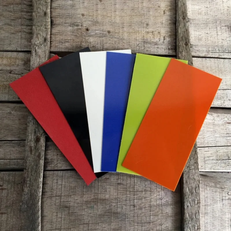 5 colori 180X80X1MM Dimensioni Coltello Fibra di vetro G10 Manico in carta d'acciaio Fai da te Materiale di riempimento Piastra Accessori Patch