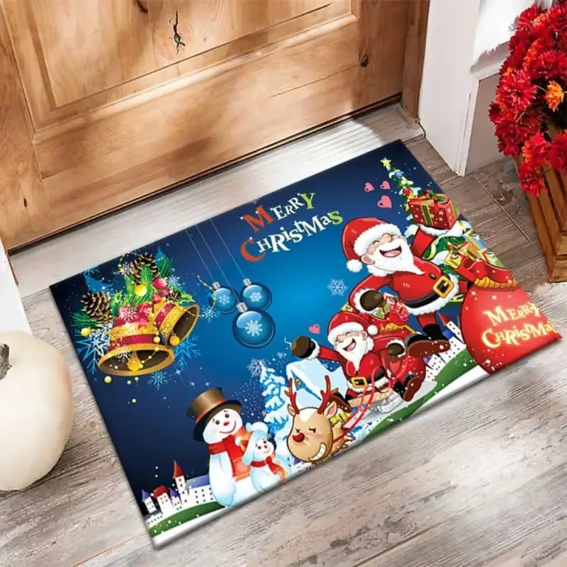 Weihnachten Willkommensschild Teppich Innen Veranda Teppich Weihnachtsmann Dekor Greeing Home Eingang Boden Willkommen Fußmatte Gnome Zwerg Weihnachten