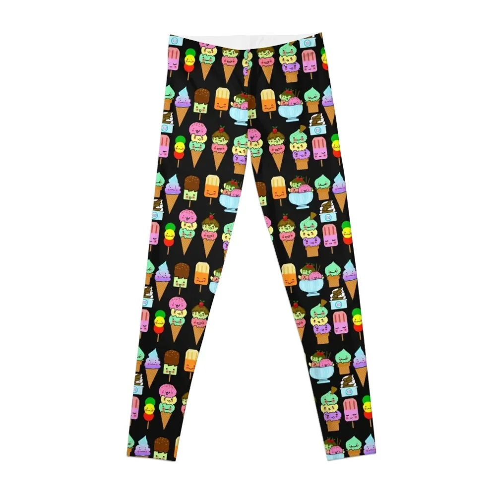 Summer Ice Cream Leggings Sportswear woman gym gym sportswear woman push up fitness Womens Leggings